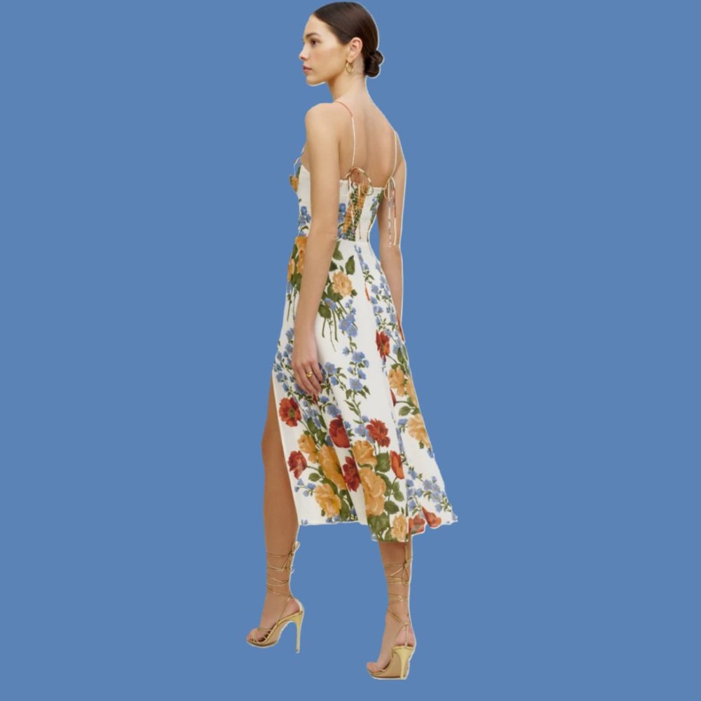 🔔LAST ONE💕Reformation Juliette Dress in Formosa - Picture 3 of 12